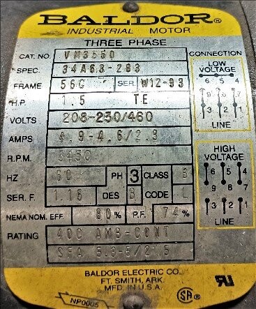 Conair Unknown Model 1.5 HP Blower - Image 3