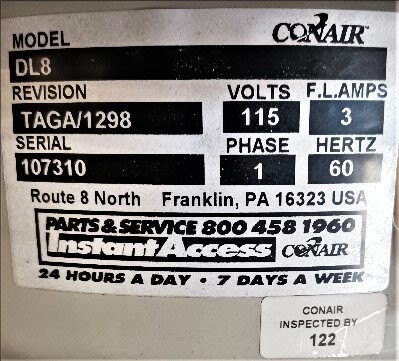 Conair DL8 Vacuum Receiver Hopper - Image 3