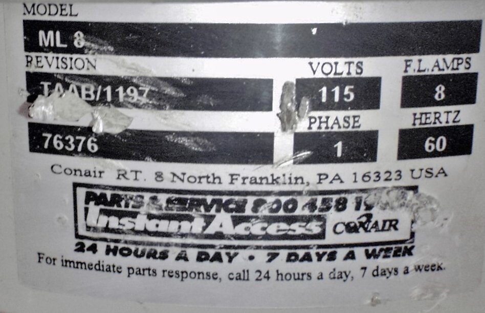 Conair ML8 Hopper - Image 2