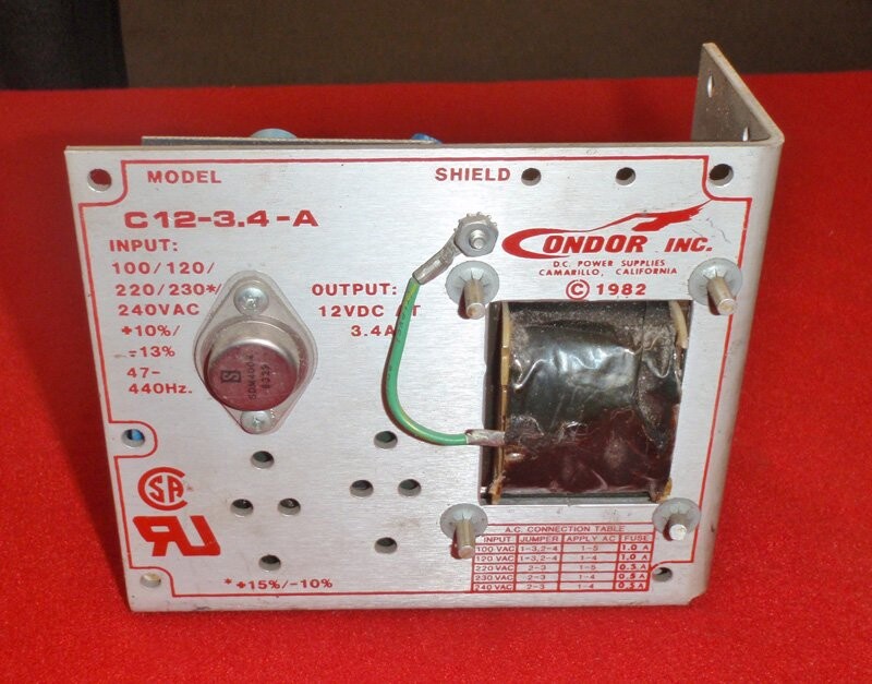 Condor Inc. C12-3.4-A Power Supply
