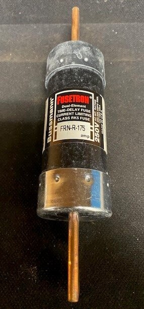 Cooper Bussmann FRN-R-175 Fusetron Dual Element Fuse - Image 2