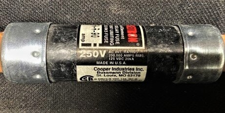 Cooper Bussmann FRN-R-90 Fusetron Dual Element Fuse - Image 2