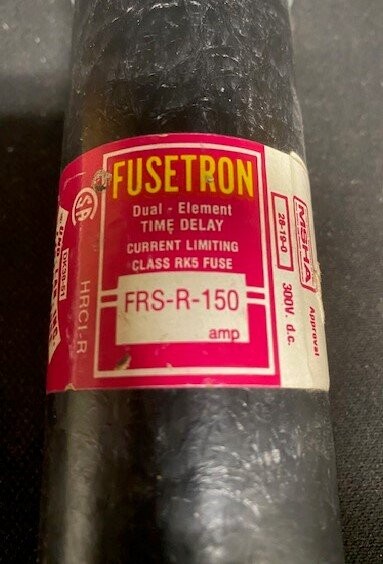 Cooper Bussmann FRS-R-150 Fusetron Dual Element Fuse - Image 2