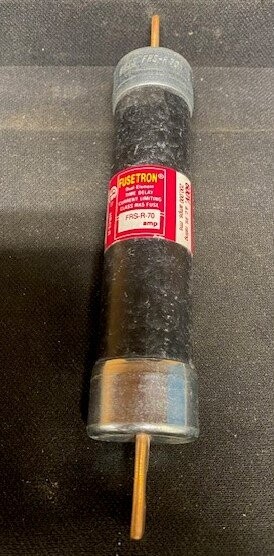 Cooper Bussmann FRS-R-70 Fusetron Dual Element Long Body Fuse