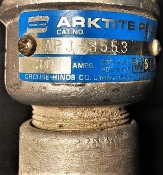 Crouse-Hinds APJ-3553 M10 5-Pole 5-Wire Arktite Plug - Image 2