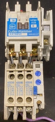 Cutler-Hammer AN16BN0 Contactor with C306DN3 Overload Relay and C320KGS1 Auxiliary Contact