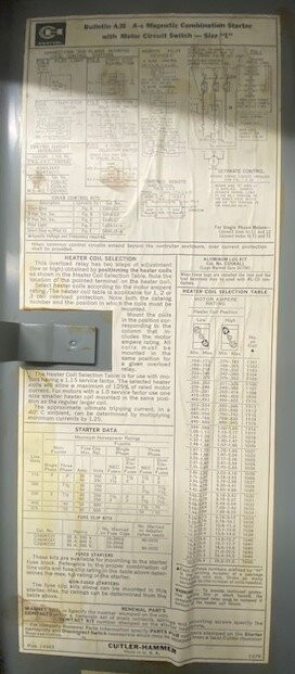 Cutler-Hammer Bulletin A30CG0 Series A1 Enclosed Fusible Combination Starter - Image 4