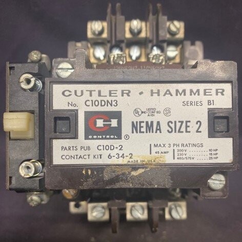 Cutler-Hammer C10DN3 Series B1 Contactor - Image 2