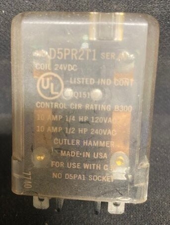 Cutler-Hammer D5PR2T1 Series A Relay - Image 2