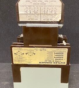 Cutler-Hammer Type M (D26MB, D26MPR, D26MPL, D26MPS) Relay with Cutler-Hammer D26MT Type M Time Delay Attachment