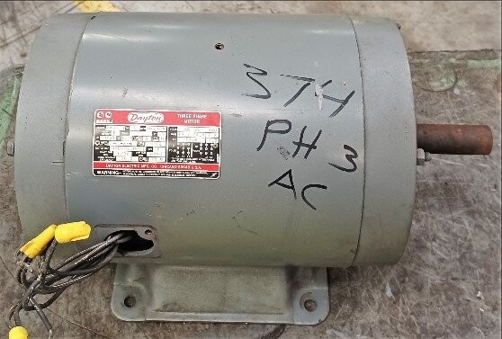 Dayton 2N984J 5 HP AC Three Phase Motor