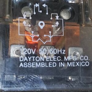 Dayton 3X742E 3-Pole 120VAC General Purpose Plug-In Relay