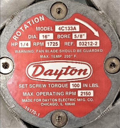 Dayton 4C133A .25 HP Fan - Image 2