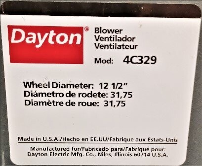 Dayton 4C329 Blower Housing - Image 3