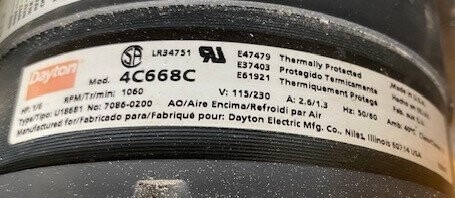 Dayton 4C668C Blower - Image 3