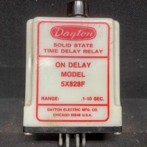 Dayton 5X828F Time Delay Relay 0.1-10 Seconds