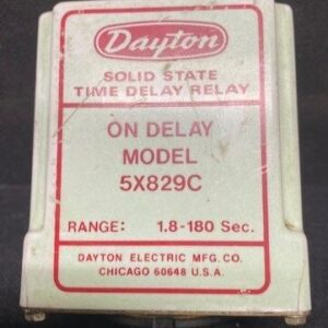 Dayton 5X829C Time Delay Relay
