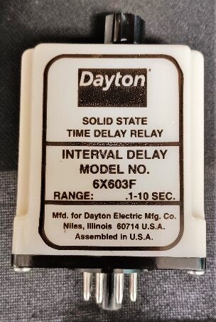 Dayton 6X603F Solid State Time Delay Relay - Image 2