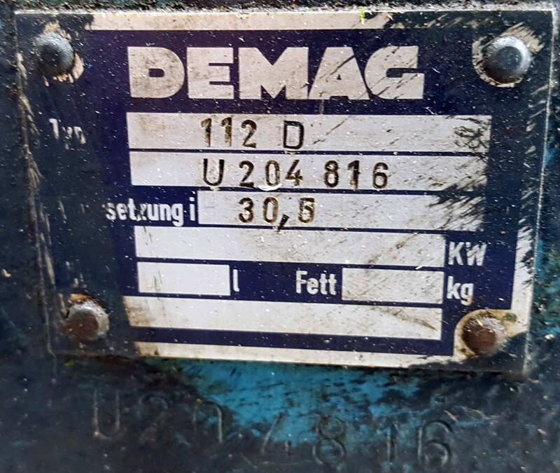 Mannesmann Demag 112D Gearbox - Image 2