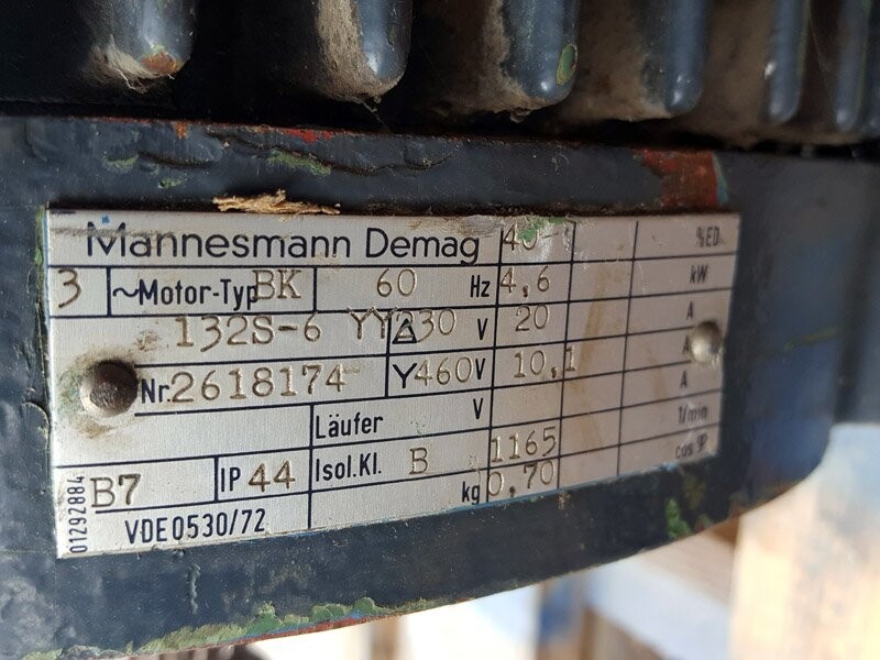 Mannesmann Demag BK 132S-6 Motor - Image 2