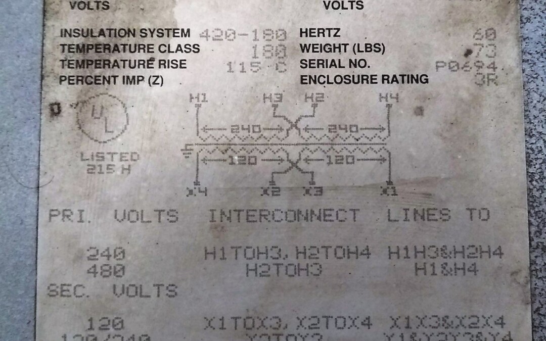 Dongan 85-1050SH 3.0 kVA Transformer - Image 2