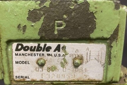 Double A B-08-3M-J2-10A4 Hydraulic Valve - Image 3