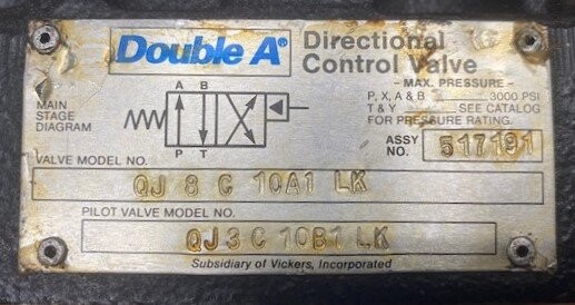 Double A QJ 8 C 10A1 LK Hydraulic Valve - Image 2