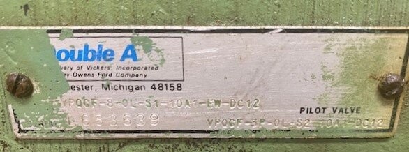Double A YPQGF-8-OL-31-10A1-EW-DC12 Hydraulic Valve - Image 2