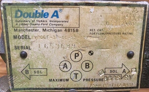 Double A YPQGF-8-OL-31-10A1-EW-DC12 Hydraulic Valve - Image 4