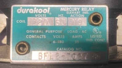 Durakool BFL2-7027 Mercury Relay - Image 2