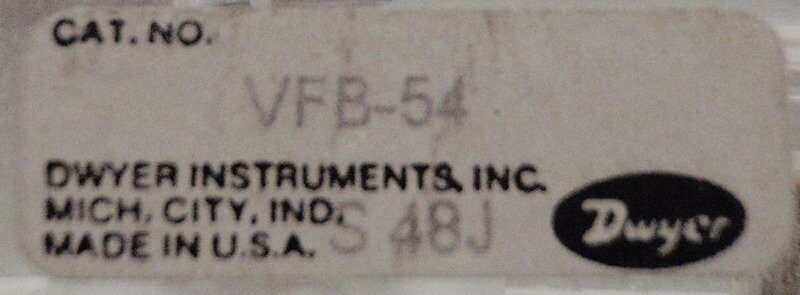 Dwyer Visi-Float Flowmeter VFB-91 - Image 3