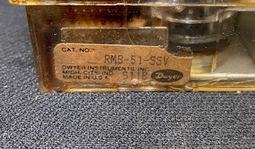 Dwyer RMB-51-SSV SCFH 2-20 Flowmeter - Image 4