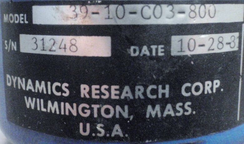 Dynamics Research Corp. Rotary Encoder 39-10-C03-800 - Image 4