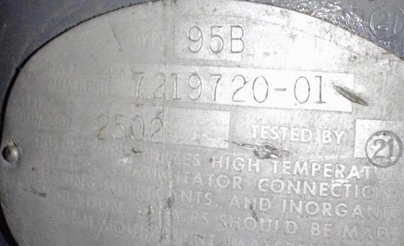 Eaton 7219720-01 Type 95B Drive Motor - Image 3