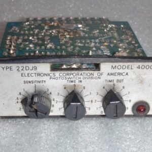 Electronics Corporation of America 22DJ9-4000 Photoelectric Time Delay Module
