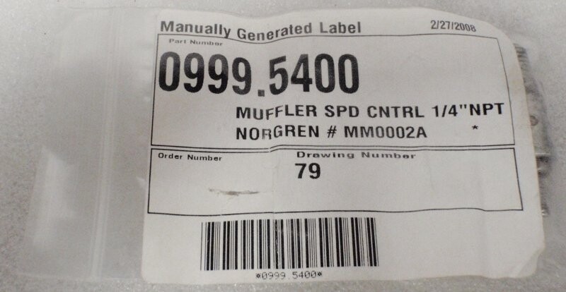 Unknown Brand 0999.5400 Exhaust Speed Control Muffler - Image 2