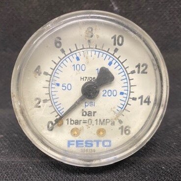 Festo MA-50-16-1/4 0-230 PSI Pressure Gauge