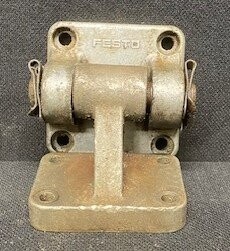 Festo SN-50 Swivel Cylinder Flange and LN-50 Clevis Foot Mount Assembly