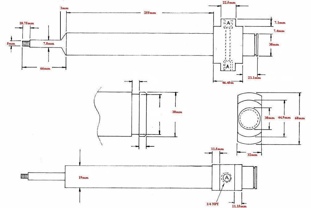 Battenfeld Fischer Unknown Model Style 19mm Diameter Water Cooled blow Pin Assembly - Image 2