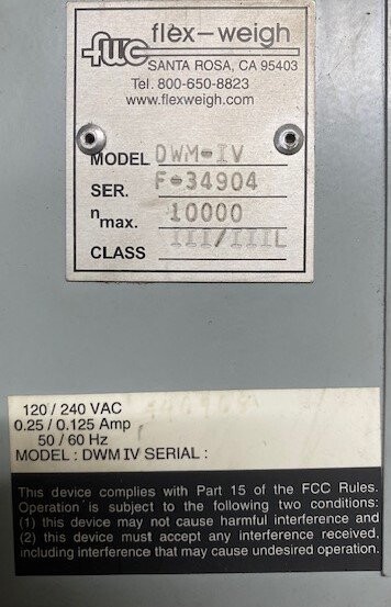Flex-Weigh DWM-IV Weigh Scale Controller - Image 4