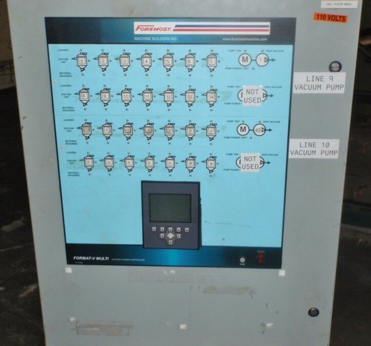 Foremost Unknown Model 28 Station Resin Conveying Operator's Panel
