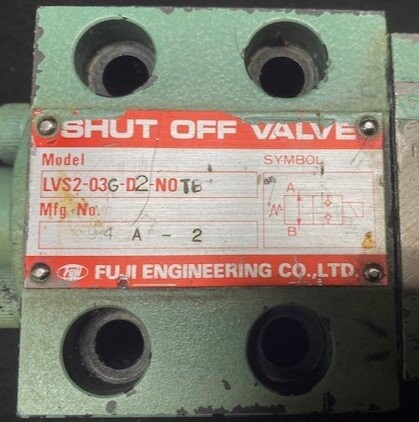 Fuji Engineering Co. LVS2-03G-D2-N0TB Shut Off Valve - Image 2
