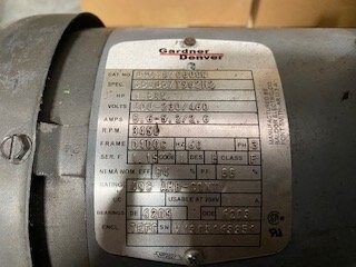 Gardner Denver 8431970000W Standard-E 1.5 HP Motor - Image 2