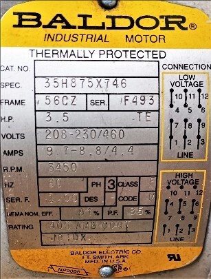 Gast R6335A-2 3.5 HP Regenair Blower - Image 3