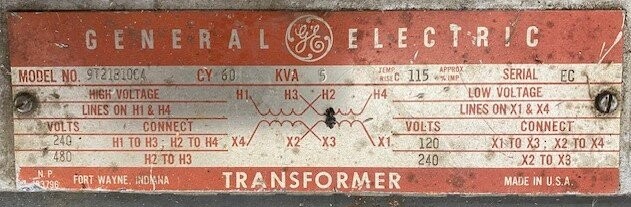 GE 9T21B1004 Transformer - Image 2