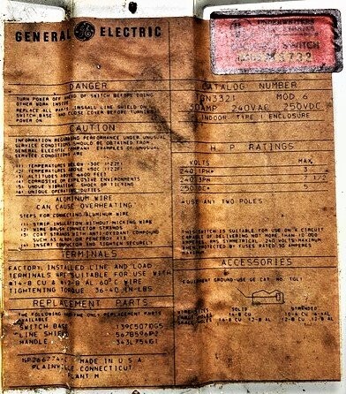 GE TGN3321 Model 6 General Duty Safety Switch - Image 3