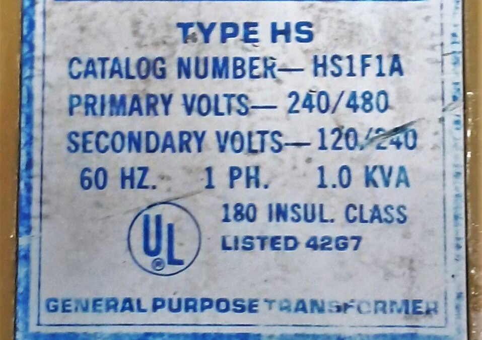 General Signal 1.0 KVA Heavi-Duty General Purpose Transformer - Image 2