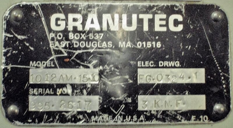 Granutec 1012AM-15-10 Auger Granulator - Image 4