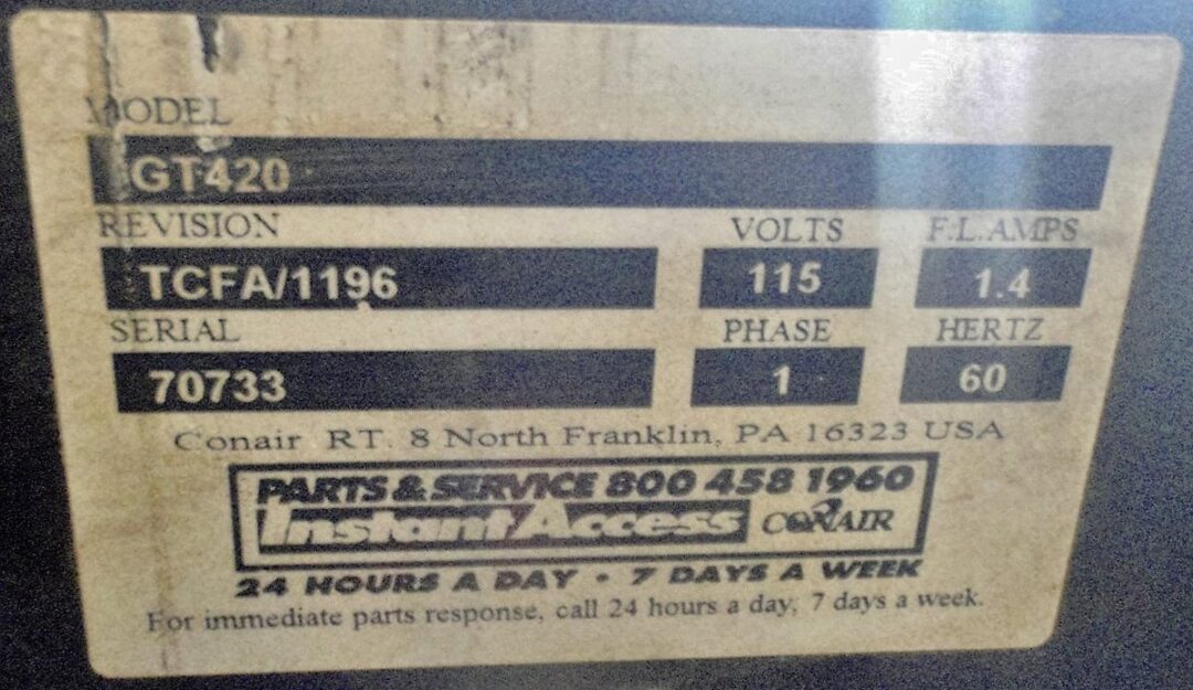 Conair GT420 Weigh Scale Frame - Image 2
