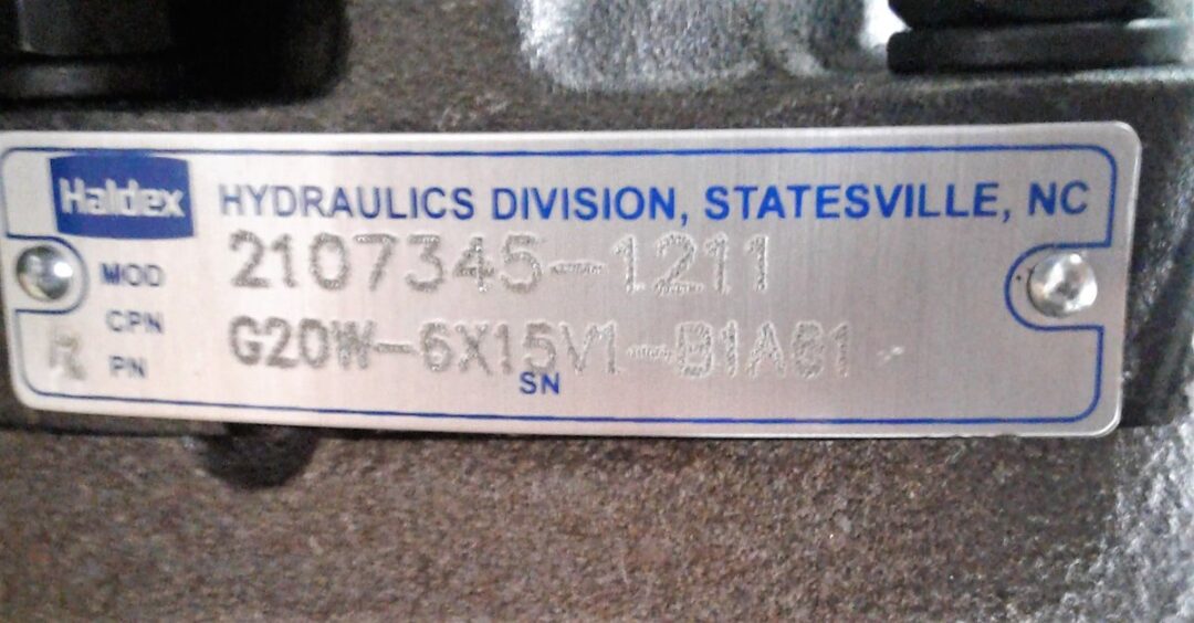 Haldex 2107345-1211 Hydraulic Gear Pump - Image 2